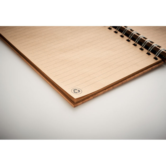 Carnet A5 de notes publicitaire bambou Bram 