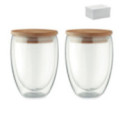 Ensemble de deux verres à double paroi Tirana set 350 ml 