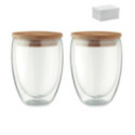 Ensemble de deux verres à double paroi Tirana set 350 ml 