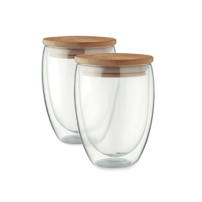 Ensemble de deux verres à double paroi Tirana set 350 ml 