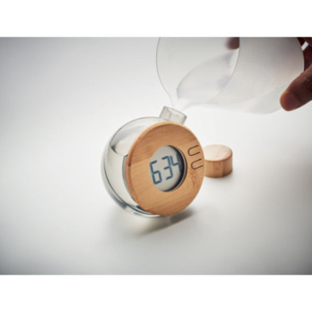 Horloge LCD fonctionnant sans pile Droppy Lux 