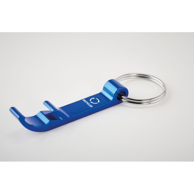 Porte-clés décapsuleur aluminium recyclé OVIKEY 