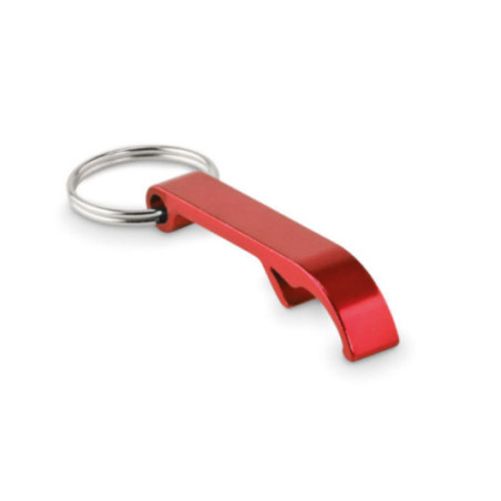 Porte-clés décapsuleur aluminium recyclé OVIKEY 