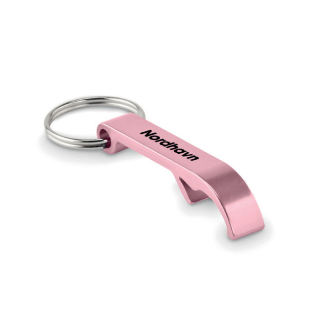 Porte-clés décapsuleur aluminium recyclé OVIKEY 