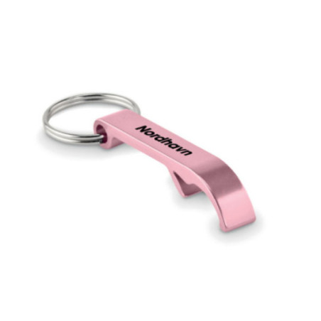 Porte-clés décapsuleur aluminium recyclé OVIKEY 