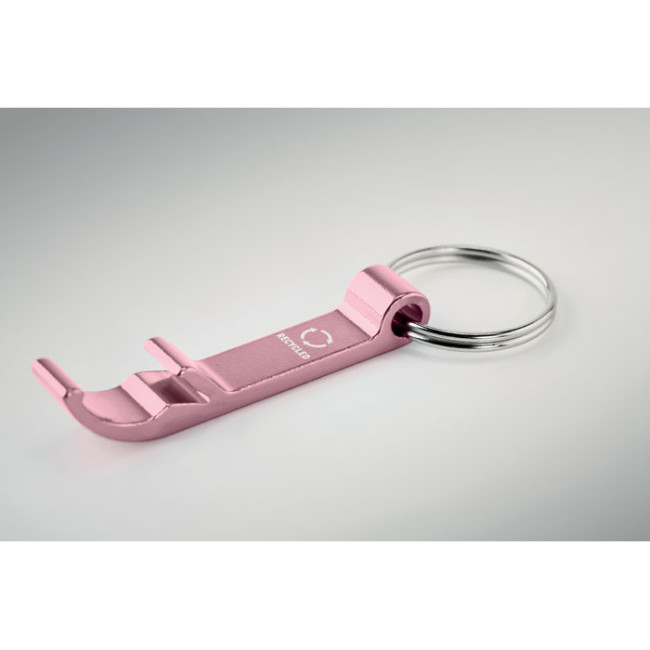 Porte-clés décapsuleur aluminium recyclé OVIKEY 