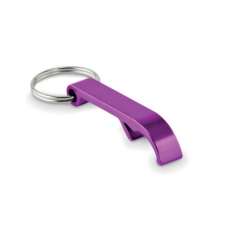 Porte-clés décapsuleur aluminium recyclé OVIKEY 