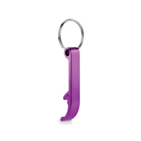 Porte-clés décapsuleur aluminium recyclé OVIKEY 