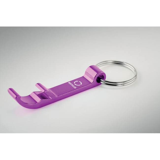Porte-clés décapsuleur aluminium recyclé OVIKEY 