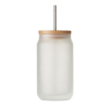 Gobelet en verre et bambou Jarblim 400 ml 