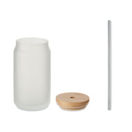 Gobelet en verre et bambou Jarblim 400 ml 
