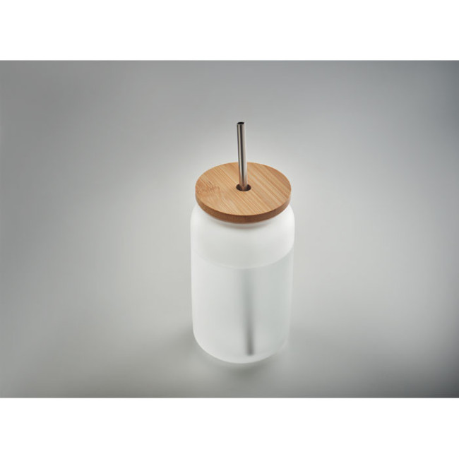Gobelet en verre et bambou Jarblim 400 ml 