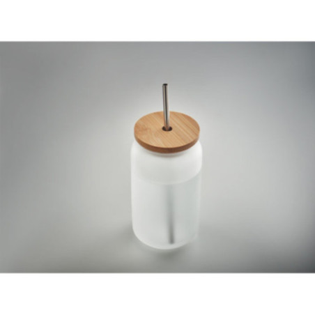 Gobelet en verre et bambou Jarblim 400 ml 