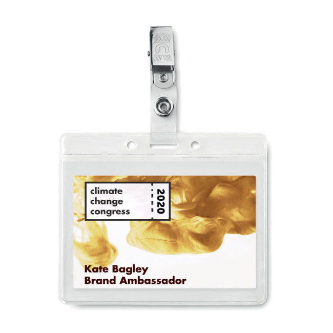 Porte-badge personnalisable Clip 