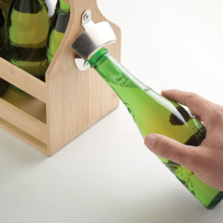 Caisse pour 6 bouteilles de bières Cabas 