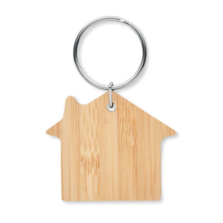 Porte-clés maison en bambou Houseboo 