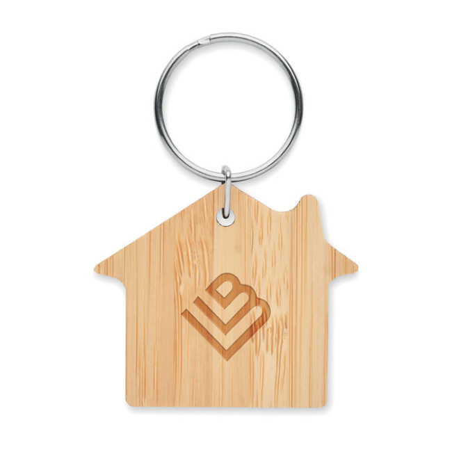 Porte-clés maison en bambou Houseboo 