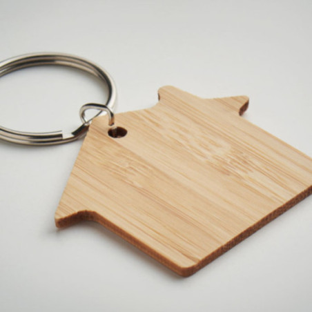 Porte-clés maison en bambou Houseboo 