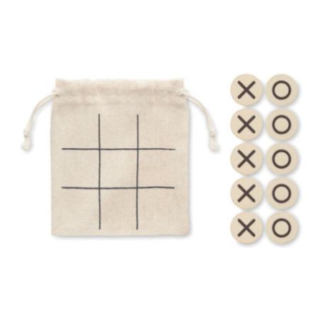 Jeu de morpion en bois personnalisé Topos 