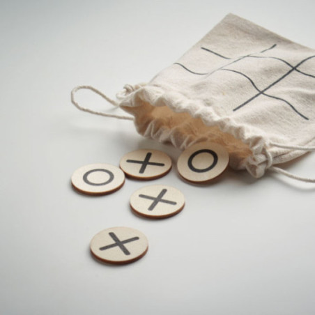 Jeu de morpion en bois personnalisé Topos 