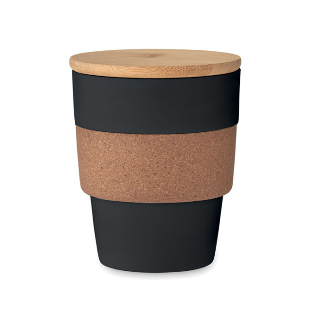 Gobelet avec couvercle en bambou Galao 300 ml 