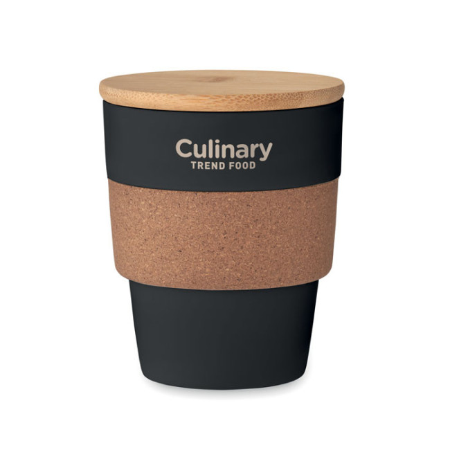 Gobelet avec couvercle en bambou Galao 300 ml 