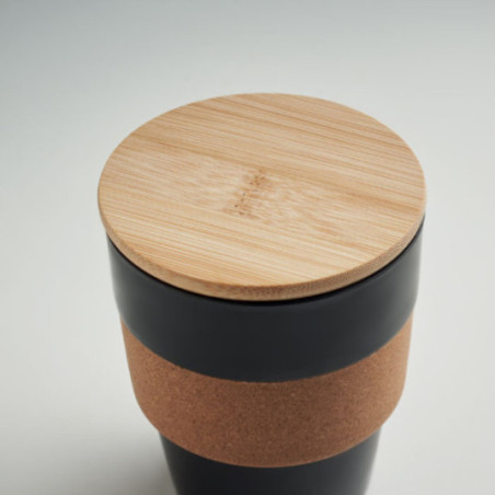 Gobelet avec couvercle en bambou Galao 300 ml 