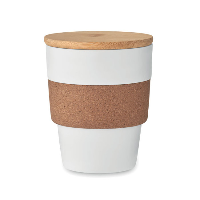Gobelet avec couvercle en bambou Galao 300 ml 
