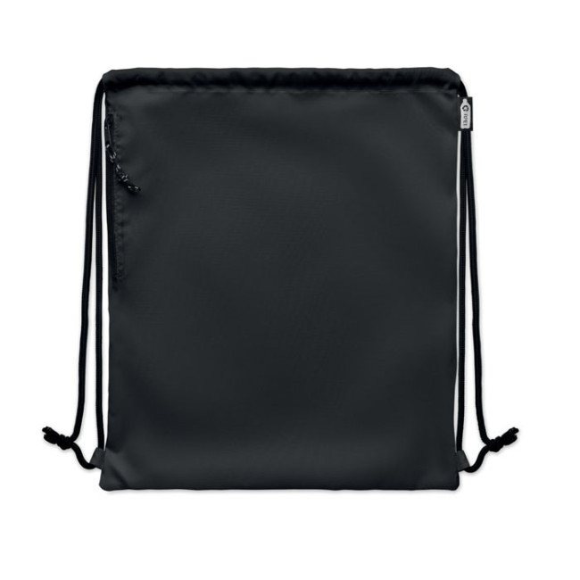 Grand sac cordon publicitaire en Rpet Night 