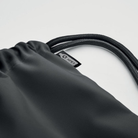 Grand sac cordon publicitaire en Rpet Night 