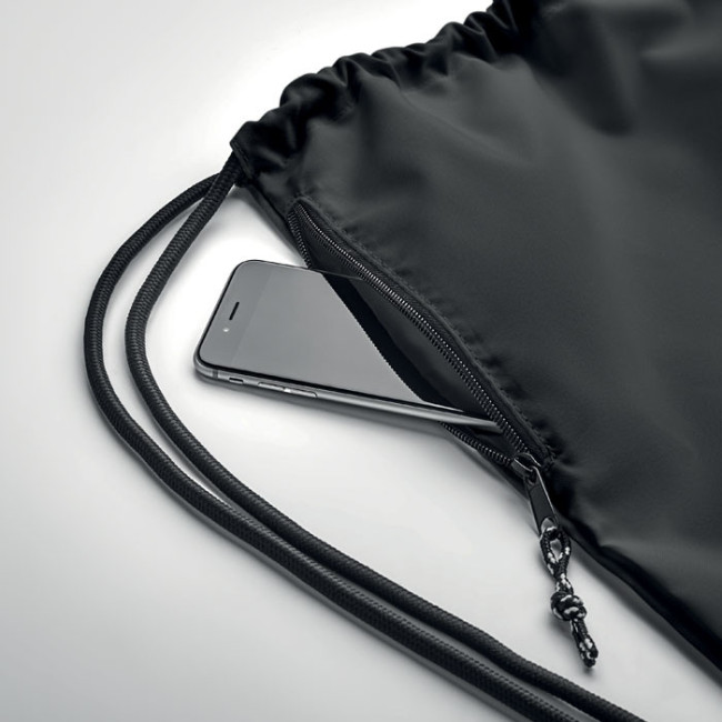 Grand sac cordon publicitaire en Rpet Night 