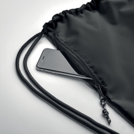 Grand sac cordon publicitaire en Rpet Night 
