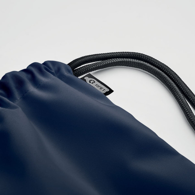 Grand sac cordon publicitaire en Rpet Night 