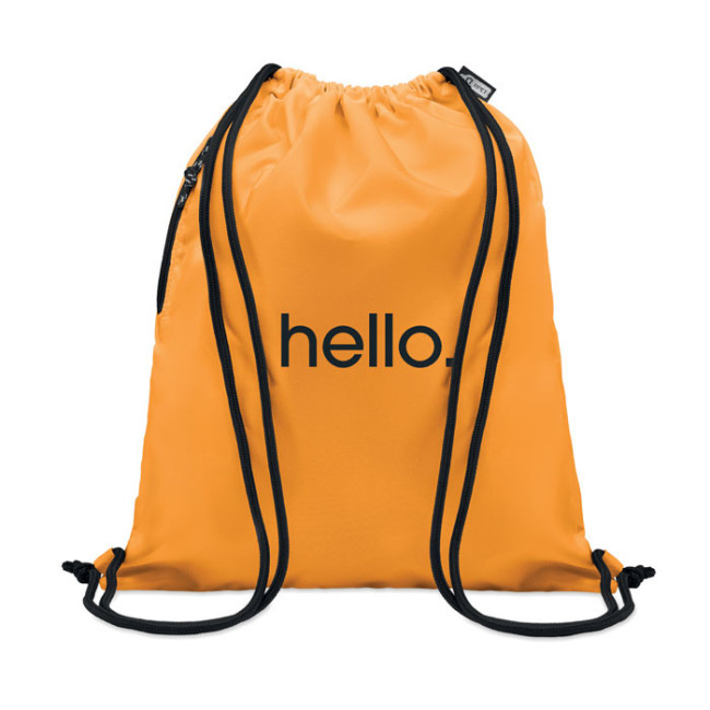 Grand sac cordon publicitaire en Rpet Night 