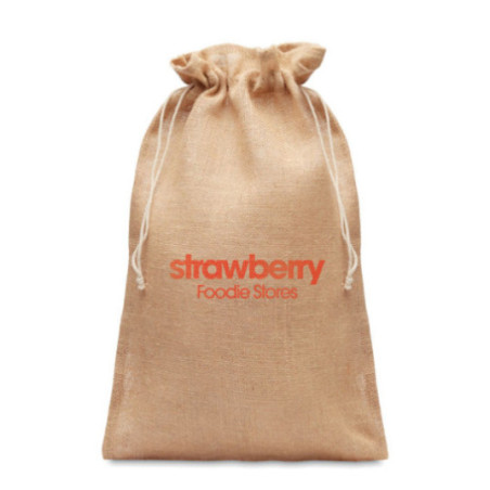 Pochette cadeau en toile de jute Big 