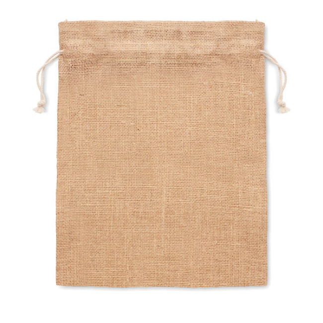 Pochette cadeau en toile de jute medium 
