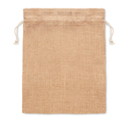 Pochette cadeau en toile de jute medium 