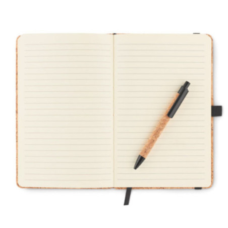Set carnet & stylo en liège Suber 
