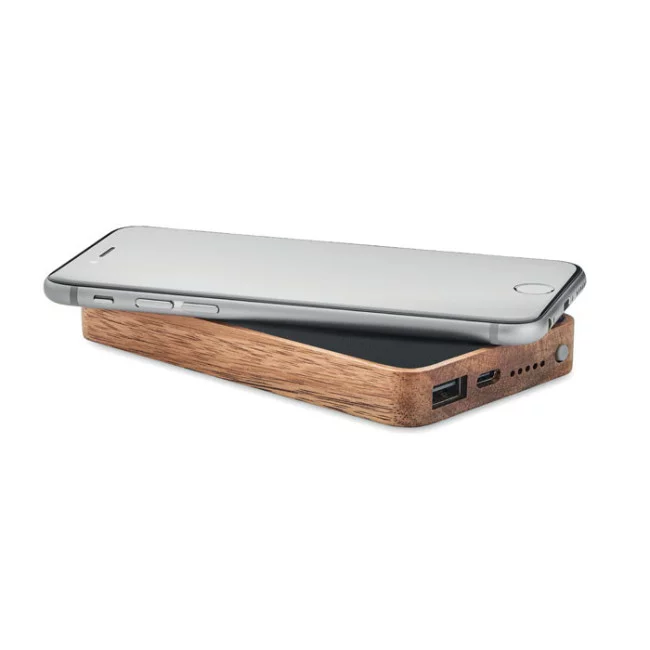 Batterie sans fil publicitaire en acacia Acapow 