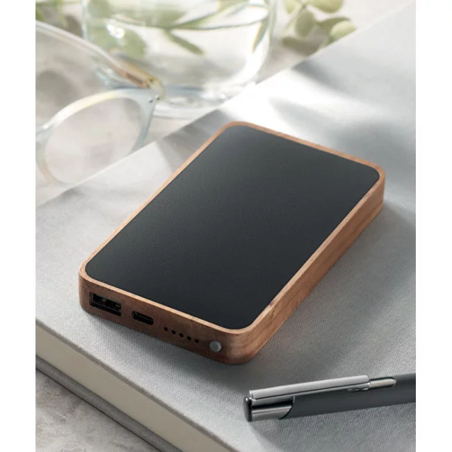 Batterie sans fil publicitaire en acacia Acapow 
