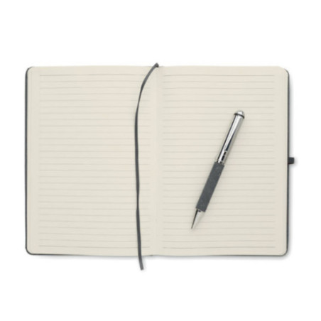 Set carnet & stylo en cuir recyclé Eleganote 