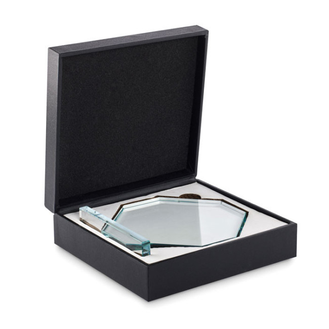 Trophée en cristal publicitaire Rumbo 