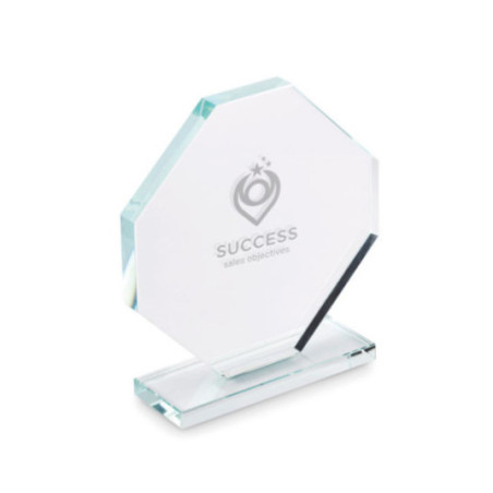 Trophée en cristal publicitaire Rumbo 