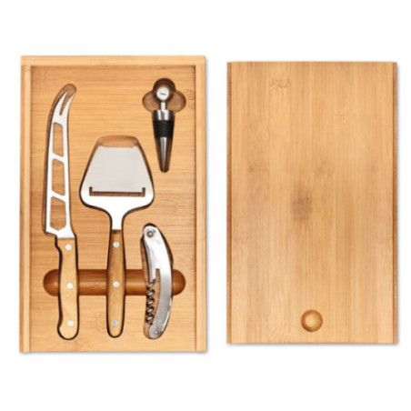 Set à fromage et vin personnalisable C&W 