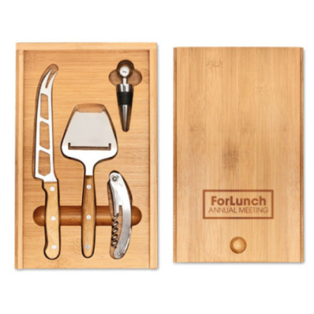Set à fromage et vin personnalisable C&W 