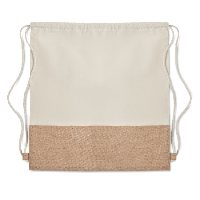 Sac cordon en coton & Jute India 