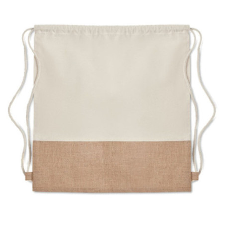 Sac cordon en coton & Jute India 