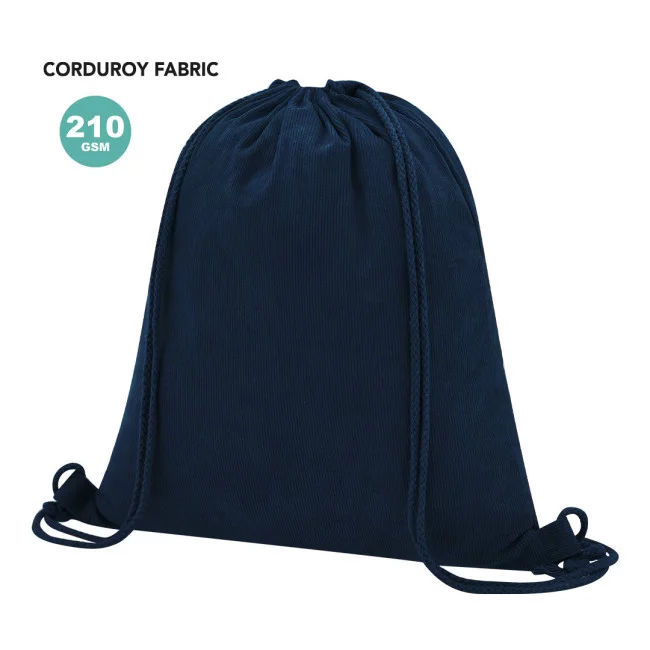 Sac cordon en velour côtelé Azurax