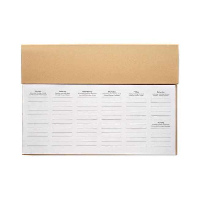 Agenda de bureau publicitaire Memweek 