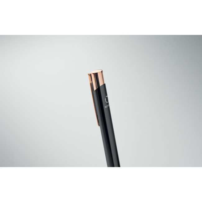 Stylo publicitaire en alu recyclé rose gold 